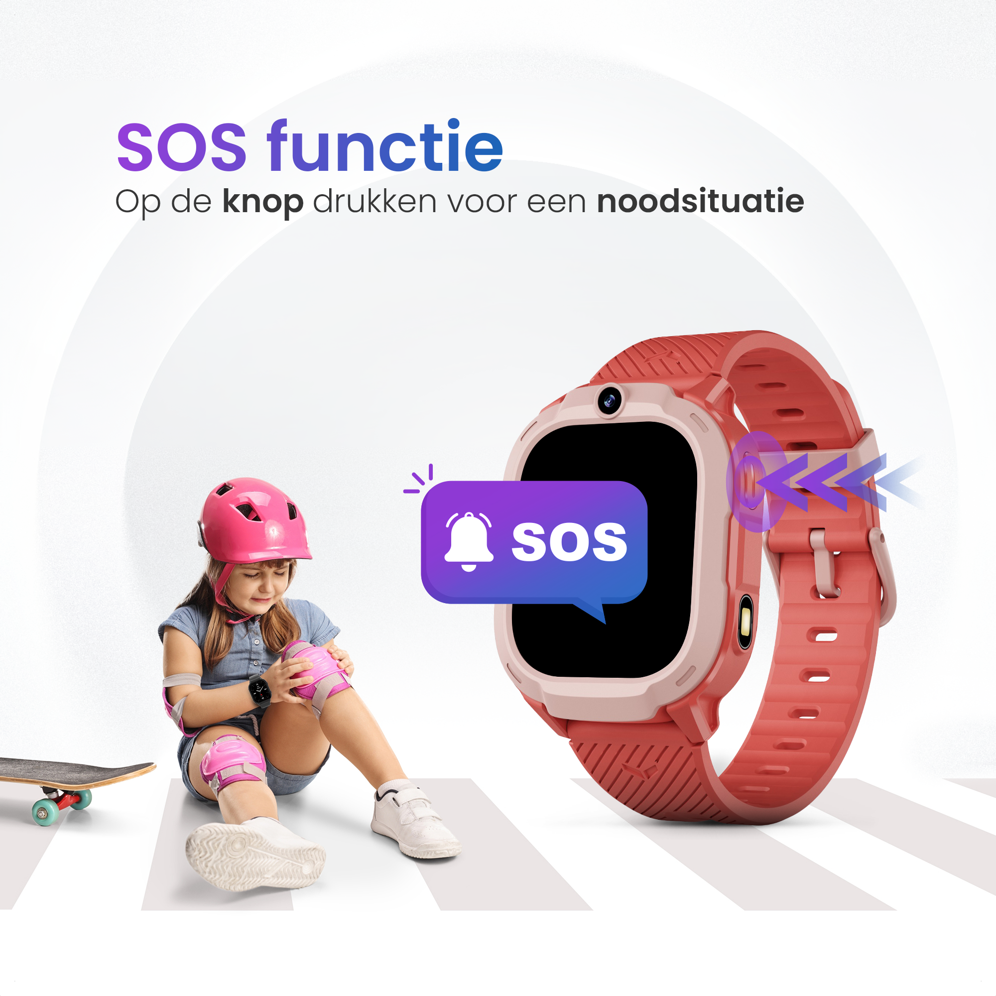 GPS Horloge Pro X - Rood - Smartwatch Kinderen