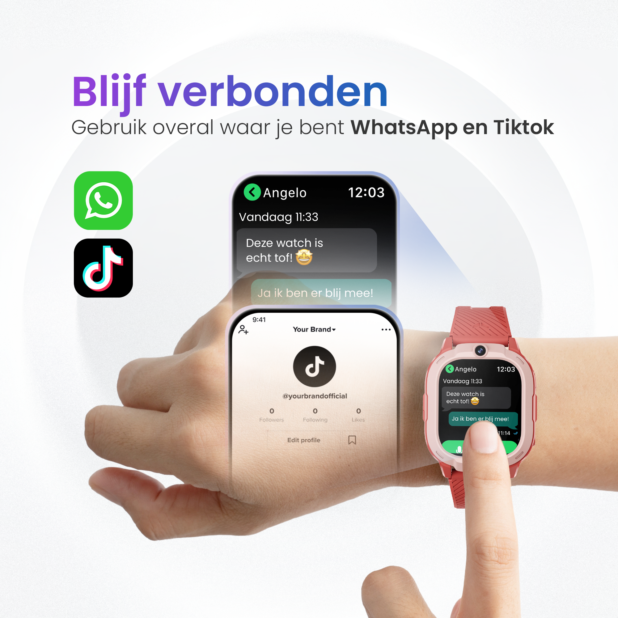 GPS Horloge Pro X - Rood - Smartwatch Kinderen