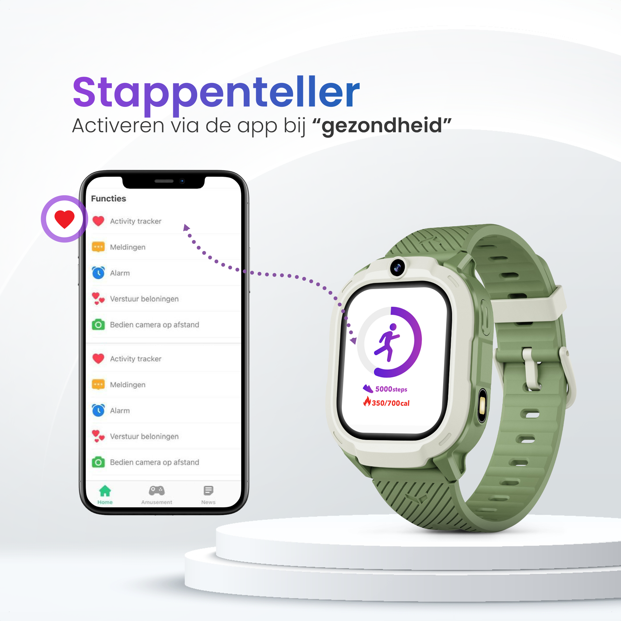 GPS Horloge Pro X - Groen - Smartwatch Kinderen