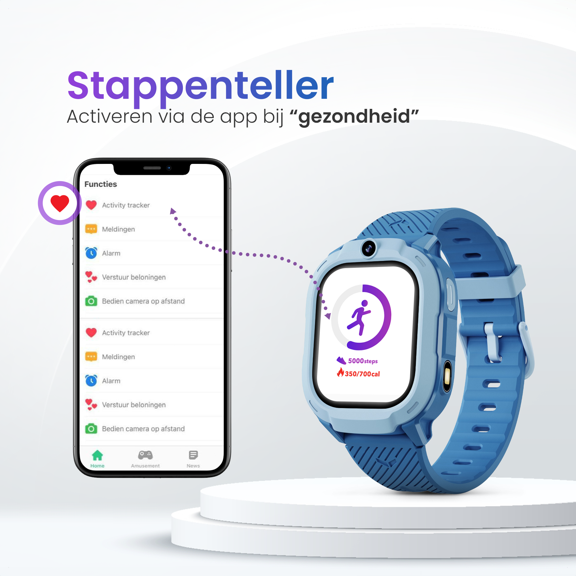 GPS Horloge Pro X - Blauw - Smartwatch Kinderen