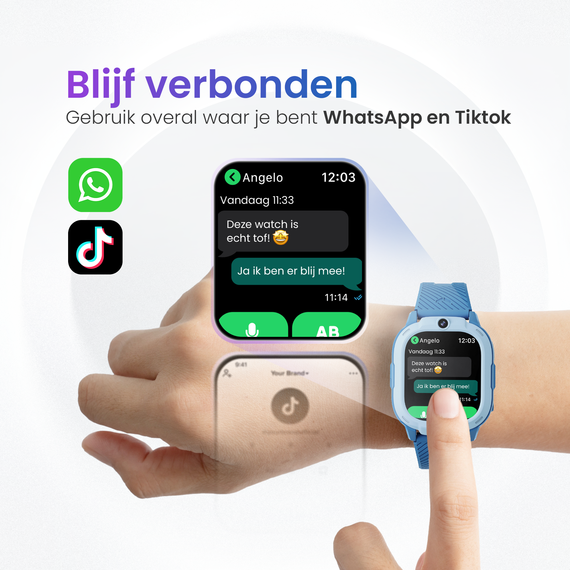 GPS Horloge Pro X - Blauw - Smartwatch Kinderen
