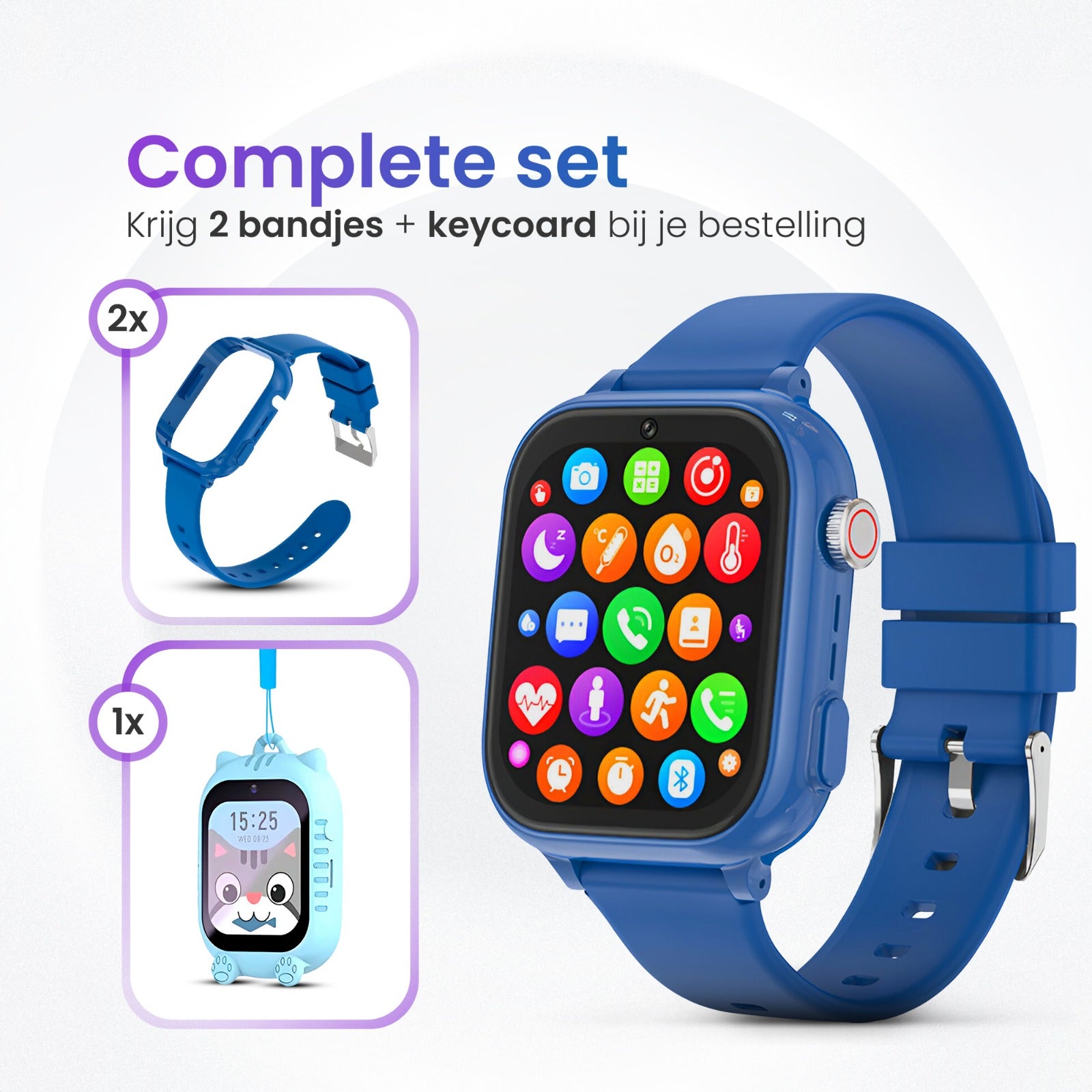 GPS Horloge Pro 2.0 - Blauw - Smartwatch