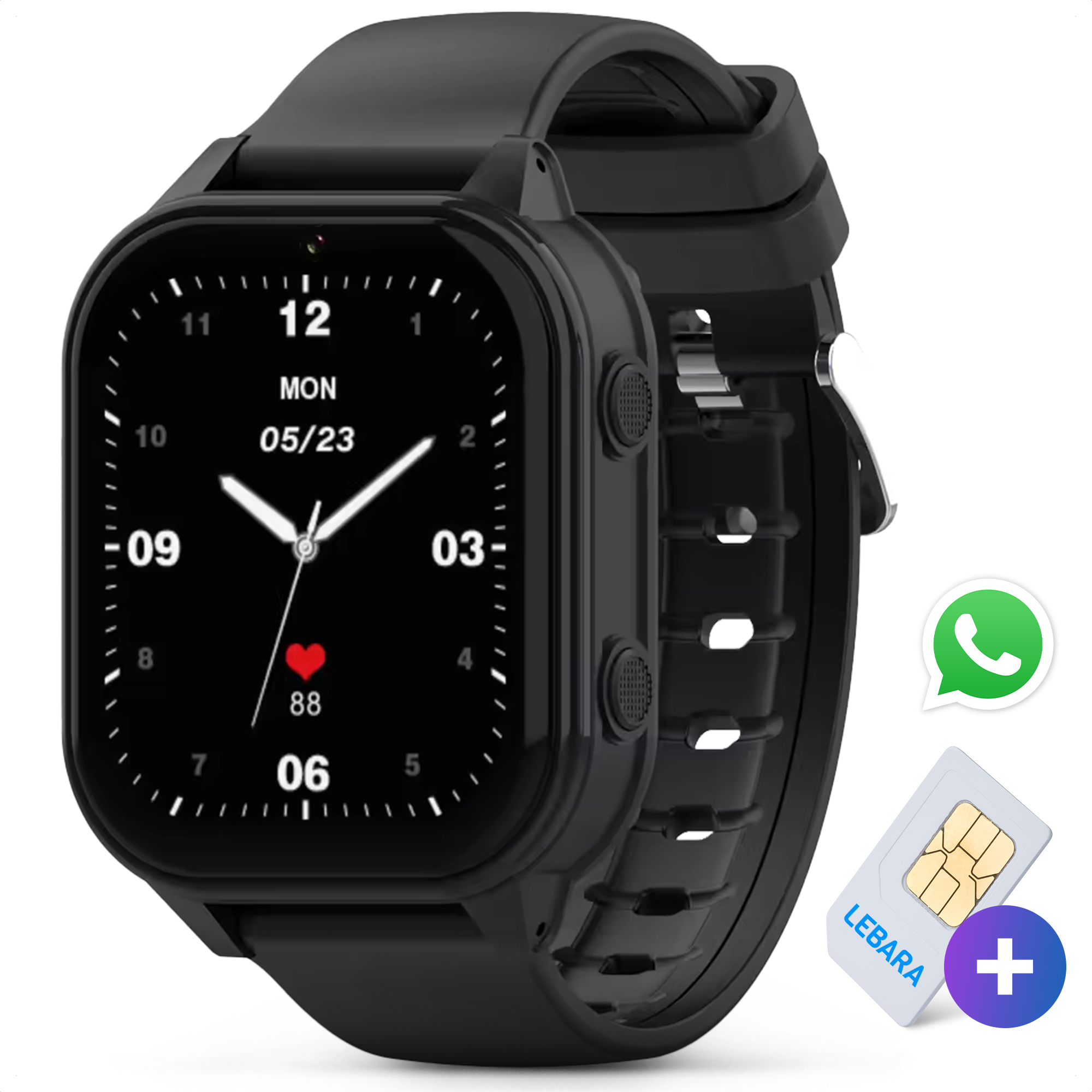 GPS Watch PRO Plus - Zwart