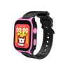 GPS Horloge Deluxe - Zwart Roze - Kinder Smartwatch